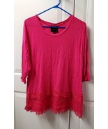 French Blue Women&#39;s Shirt Top Size: Medium Pink CUTE - £13.24 GBP
