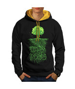 Wellcoda Earth Tree Roots Nature Mens Contrast Hoodie,  Casual Jumper - £31.10 GBP