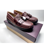 Johnston &amp; Murphy Men&#39;s Fowler Mahogany Kittie Tassel Pull Up Leather Lo... - $94.55 CAD