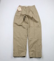 New Tommy Bahama Relax Mens 34x34 Pleated Cotton Chino Pants Trousers Brown - £71.01 GBP
