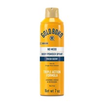 2 PACK Gold Bond No Mess Talc-Free Body Powder Spray, 7 oz., Fresh Scent... - $15.99