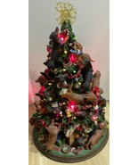 Danbury Mint Dachshund Christmas tree weiner light up RARE AS IS dog Lig... - $135.40