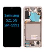 OLED Assembly w/Frame for Samsung S21 5G G991 PHANTOM WHITE (Service Pack) - £104.96 GBP