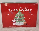 Christmas Tree Collar 30” White Silver Shiny Sequin W/ Plastic Tree Ring... - £14.08 GBP