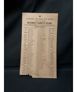 1913 Moore&#39;s Variety General Store Alstead New Hampshire Poster Hardstoc... - $27.76