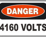 Danger 4160 Volts Electrical Electrician Safety Sign Sticker Decal Label... - £1.56 GBP+