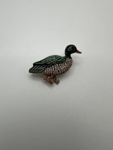 Vintage Gerry&#39;s Duck Painted Brooch Pin 3.6cm - $14.85