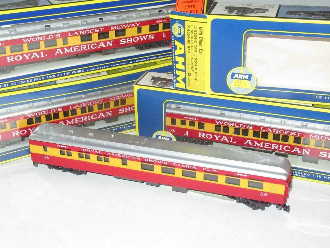 HO VINTAGE AHM ROYAL AMERICAN FOUR CAR PASSENGER SET - NEW IN THE BOX- S25 - £80.69 GBP