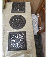 Hobby Lobby 3pc Scrolled Mirrored Accent Wall Decor 2 Squares and 1 Roun... - $32.95 CAD