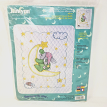 Janlynn Stamped Cross Stitch Kit Crescent Moon Quilt 34”X 43” Baby Blanket NEW - £28.61 GBP