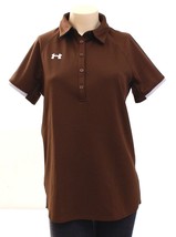 Under Armour Heatgear Brown Short Sleeve Polo Shirt Women&#39;s S NWT - £51.12 GBP