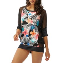 NEW Coco Reef Weekend Top Swimwear Cover Up Black Multi S/M Small/Medium - £26.10 GBP