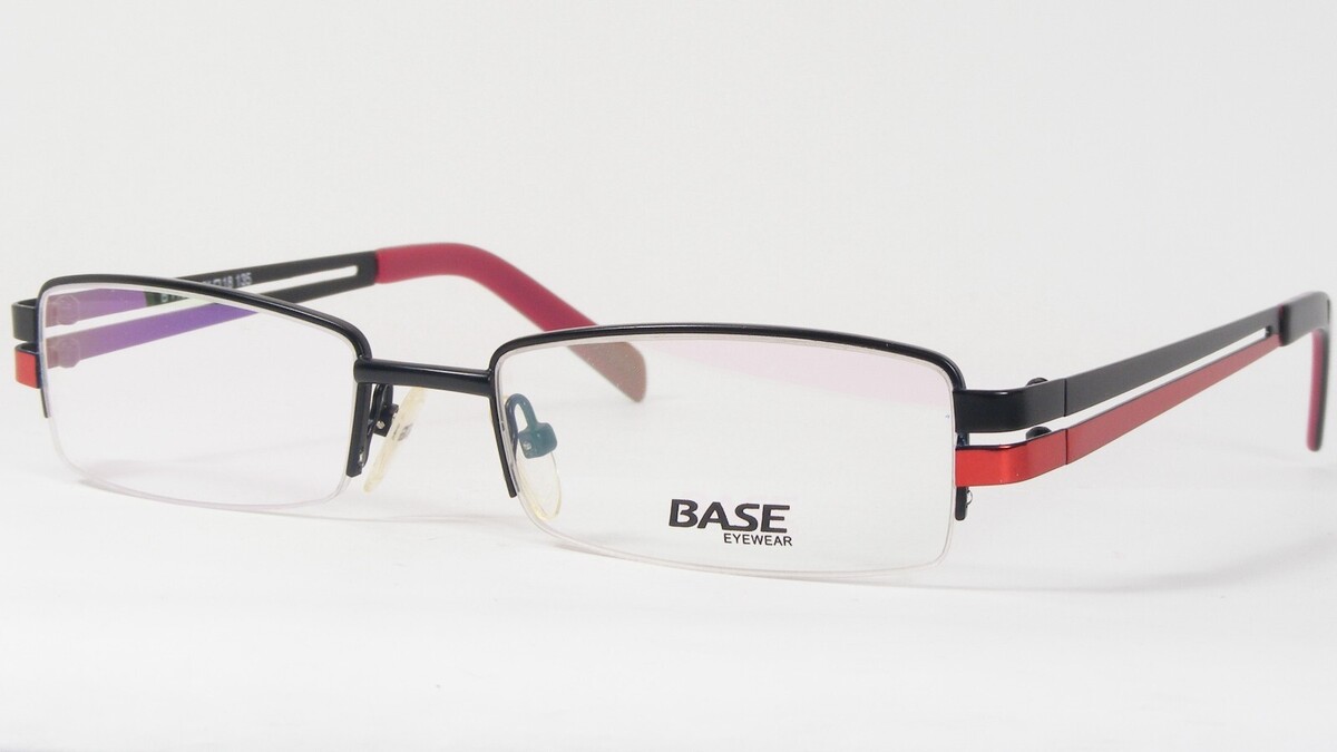 Gafas De Sol BASE B 1180 Negro / Rojo Caramelo ÚNICO RARO 51-18-135mm (N... - $37.60