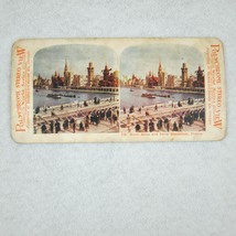 Antique Paris Worlds Fair Exposition Universelle Stereoview River Seine RARE - £15.94 GBP