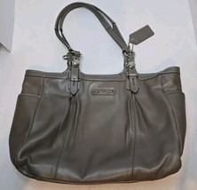 Coach Gallery Leather F16565 Gold Metallic Shoulder Handbag 13x10x5 - $33.85