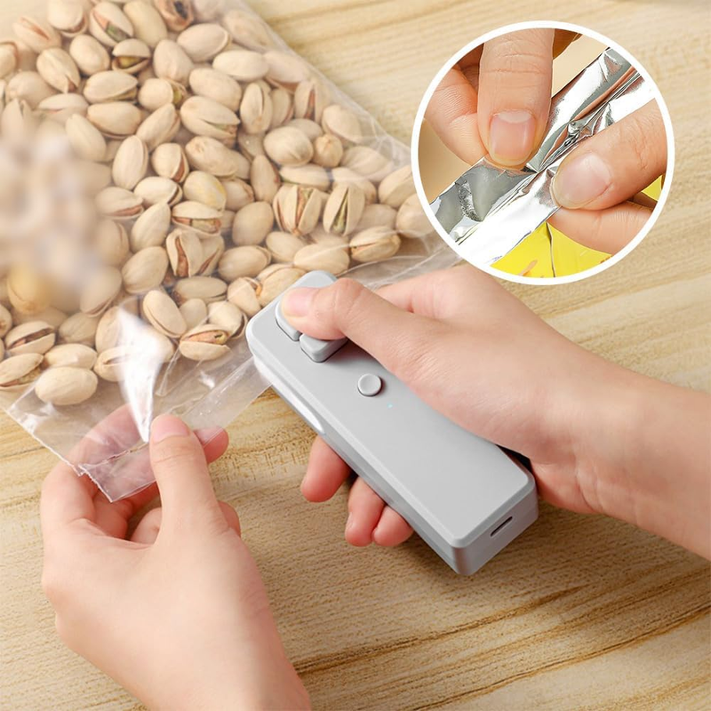 Mini Bag Sealer, 2025 Upgrade 2 in 1 Heat Sealer with Cutter USB Rechargeable Mi Item image 7