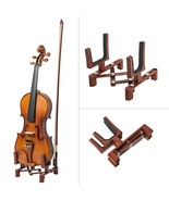 New High Quality Lightweight Adjustable Violin Viola Stand Burgundy Color - £12.74 GBP