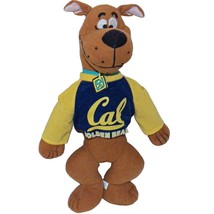University of California NCAA Cal Golden Bears Scooby Doo 16 inch Tall Plush Dog - £54.66 GBP
