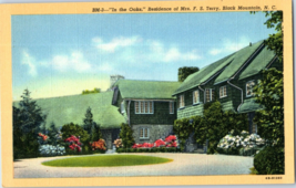 In the Oaks Residence of Mrs FS Terry Black Mountain North Carolina Postcard - £5.39 GBP