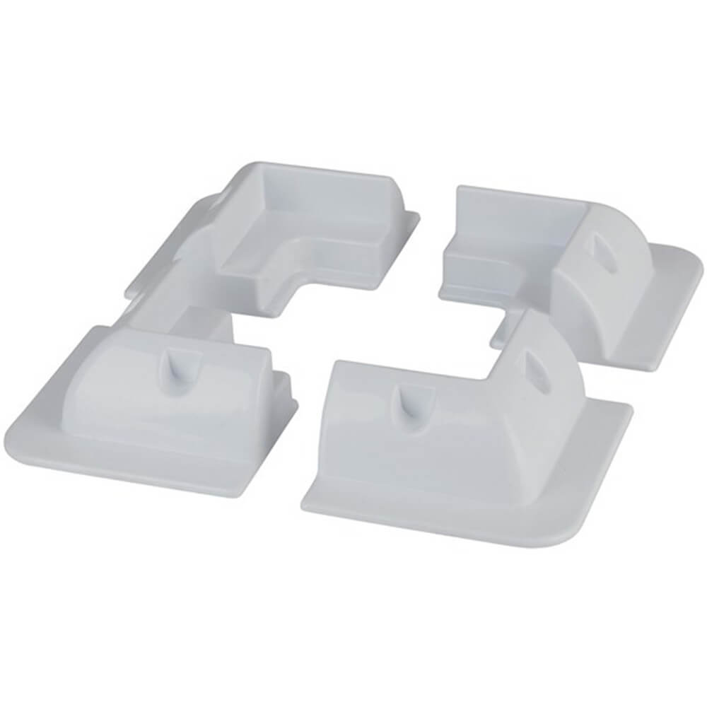 ABS Solar Panel Corner Mounting Brackets White (4pk) - $94.34