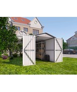 Grey/White Motorcycle Outdoor Storage Shed with Window - $10,870.03 MXN