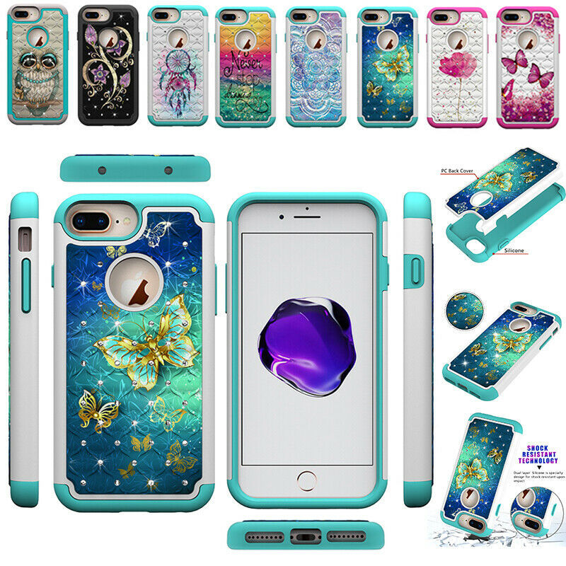 For iPhone 11 Pro Max 7 8Plus Patterned Silicone Shockproof Back Case Slim Cover