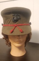 1963 Usmc Marine Corps Women’s 100% Wool Hat Size 21 1/2 Named - £20.94 GBP