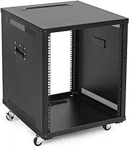 NavePoint 12U Portable Server Rack with Casters - 12U Network Rack Open ... - £391.30 GBP
