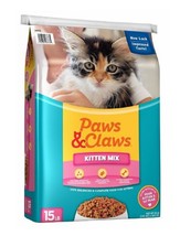 Paws &amp; Claws 11000021 Kitten Mix Chicken Formula 15 Pounds Package Dry Cat Food - £28.19 GBP
