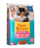 Paws &amp; Claws 11000021 Kitten Mix Chicken Formula 15 Pounds Package Dry C... - £28.64 GBP