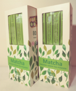 Harmony Pure MATCHA Organic Green Tea Powder 80 tea tubes per box 2 boxes - £31.25 GBP