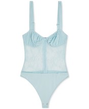 Danielle Bernstein Womens Lace Bodysuit, 4, Delic Blue - $66.76