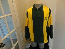 Vtg 90&#39;s Sewn Colorblock Green Bay Packers NFL Footbll Coaches Polo Shirt Men XL - £24.60 GBP