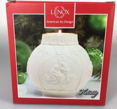 Lenox Ornamental Glow Nativity Votive Candle NEW White China Christmas  - £26.30 GBP
