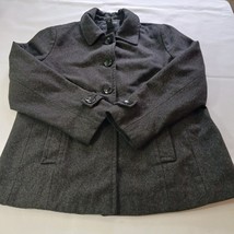 Centigrade Outerwear Women&#39;s Size XL Coat Jacket Gray Wool Blend Winter ... - $17.81