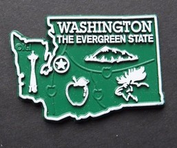 WASHINGTON EVERGREEN STATE US FLEXIBLE MAGNET APPROX 2 inches - £4.43 GBP