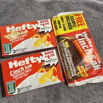 Vtg 1980s Hefty Cinch Sak Trash Bags SAMPLE Mailer Unopened Garbage Bag - $39.59