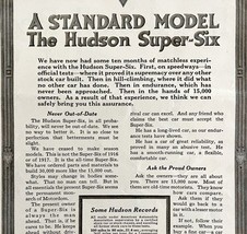 1916 Hudson Motors Standard Super Six Advertisement Automobilia Ephemera... - $19.99