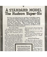 1916 Hudson Motors Standard Super Six Advertisement Automobilia Ephemera... - $377.23 MXN