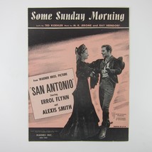 Sheet Music Some Sunday Morning San Antonio Errol Flynn Alexis Smith Vintag 1945 - £7.94 GBP