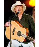 ALAN JACKSON 24x36 inch Poster IN CONCERT WITH GUITAR - $29.99