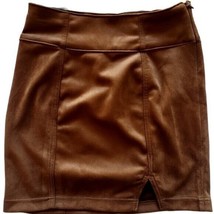 So Soft Brown Mini Skirt - £7.00 GBP