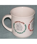 Sandra BOYNTON CHOCOLATE MAKES THE WORLD GO ROUND Cup/ Mug - Hippo- VGUC - $9.53 CAD