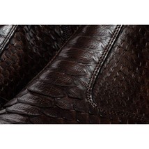 The Boss Brown Snake Zip-Up Leather Men Boot Limited Edition image 3