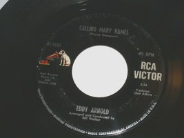 Eddy Arnold Calling Mary Names Misty Blue 45 Rpm Record Vinyl RCA Label - £9.55 GBP