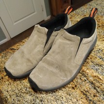 Merrell Men&#39;s Slip-On Shoes Grey Suede Loafers Jungle Moc Boulder US 11 ... - $48.51