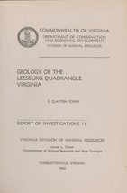 Geology of the Leesburg Quadrangle, Virginia by E. Clayton Toewe - £14.63 GBP