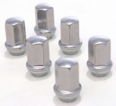 Set 6 GMC Sierra Factory Polished 14x1.5 New GM Lug Nuts OEM 9596070 - £16.21 GBP