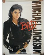 Michael Jackson Poster Bad Promo Vintage - $245.70 CAD