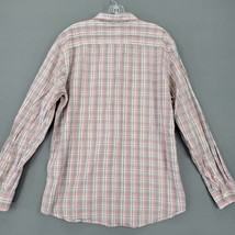 Just A Cheap Shirt Men&#39;s Size XL White Classic Plaid Long Sleeve Casual Buttons - £8.38 GBP